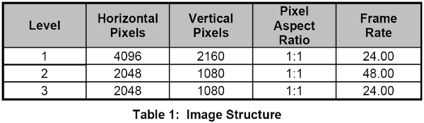 DCI Image Structure